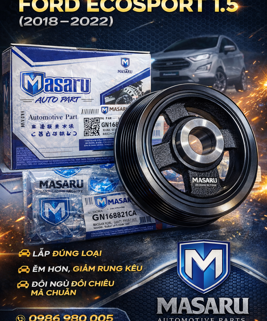 Puly trục cơ Ford EcoSport 1.5 2018–2022 | Masaru